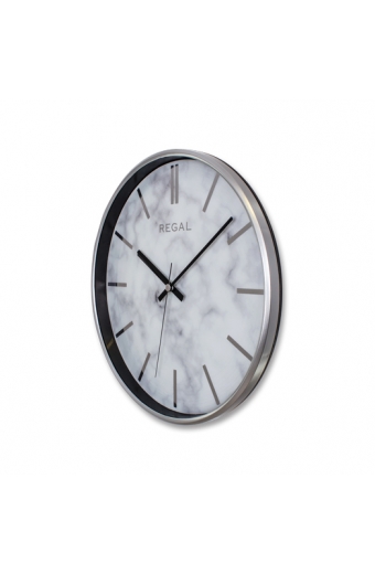 0250 SW2 İnce Çerçeve Oniks Mermer Desen Duvar Saati