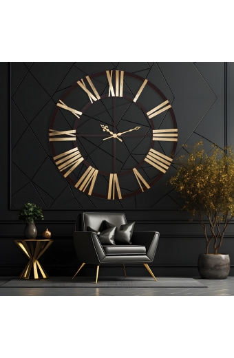 26170 BG 170 Cm. Sarı Varak Rakam Jumbo Saat