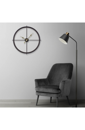 2646 B Ferforje Orta Boy İskelet Duvar Saati