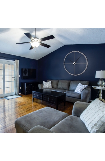 2649 S Ferforje Büyük Boy İskelet Duvar Saati