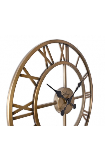 2654 G Ferforje 41 Cm. İskelet Duvar Saati