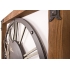 2696 ABG Aged Wooden And Rustic Metal Wall Clock
