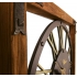 2696 ABG Aged Wooden And Rustic Metal Wall Clock