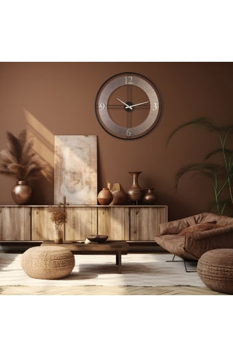 3616 BS  Metal 62 cm. Duvar Saati