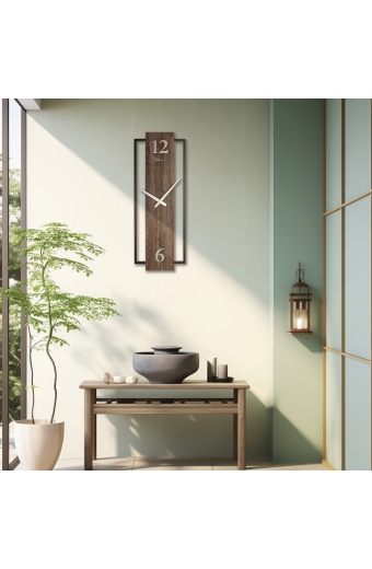 3624 BD Dikdörtgen 66 cm. Duvar Saati