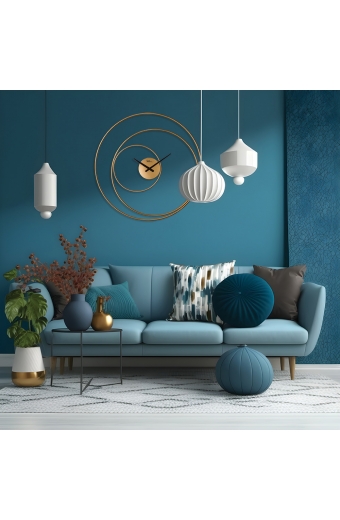 3628 G  Metal 75 cm. Duvar Saati