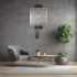 3637 S Square Mdf Pendulum Wall Clock