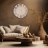 3646 ES  Metal / Wood 62 cm. Wall Clock