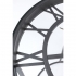 T 2654 B İskelet Saatli Ferforje Yan Sehpa 42 cm.