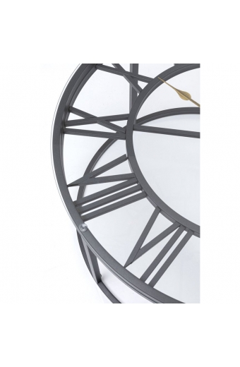 T 2688 B İskelet Saatli Ferforje Yan Sehpa 76 cm.