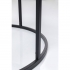 T 2688 B İskelet Saatli Ferforje Yan Sehpa 76 cm.