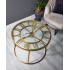 T 2688 G İskelet Saatli Ferforje Yan Sehpa 76 cm.