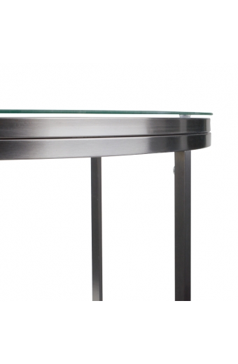 T 2688 S İskelet Saatli Ferforje Yan Sehpa 76 cm.