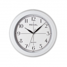 0081 WW Metal Kasa Beyaz Duvar Saati