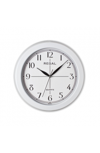 0081 WW Metal Kasa Beyaz Duvar Saati