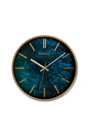 0250 GH2 İnce Çerçeve Oniks Mermer Desen Duvar Saati