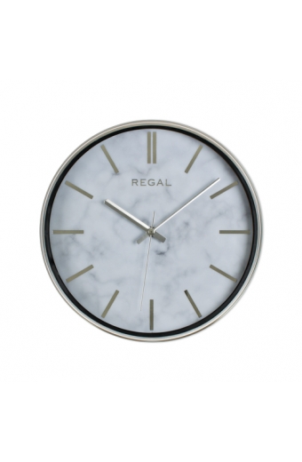 0250 SW2 İnce Çerçeve Oniks Mermer Desen Duvar Saati