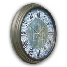 1462 MSC Metal Kasa 60cm. Mozaik Kadran Duvar Saatı