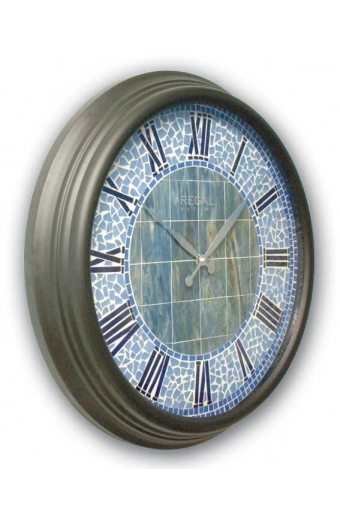 1462 MSC Metal Kasa 60cm. Mozaik Kadran Duvar Saatı