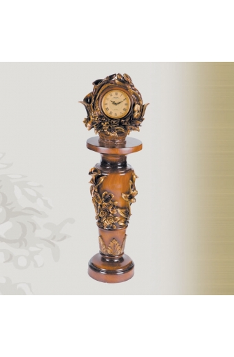 1635 AP1 İşlemeli Sehpalı Büyük Boy Masa Saati