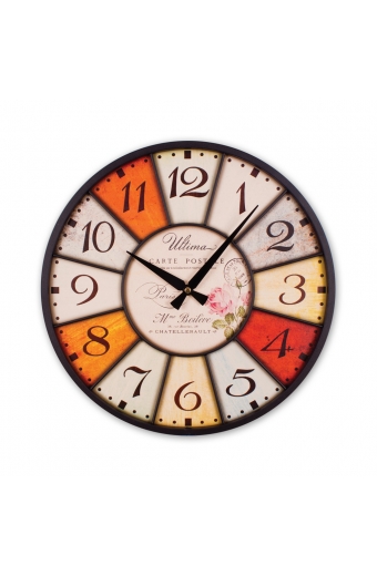 2059-3 Ferforje Küçük Boy Güllü Duvar Saati