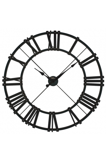 26100 BB Ferforje Ve Ahşap Büyük Boy Duvar Saati