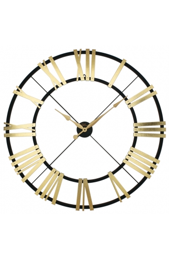 26100 BG Ferforje Ve Ahşap Büyük Boy Duvar Saati