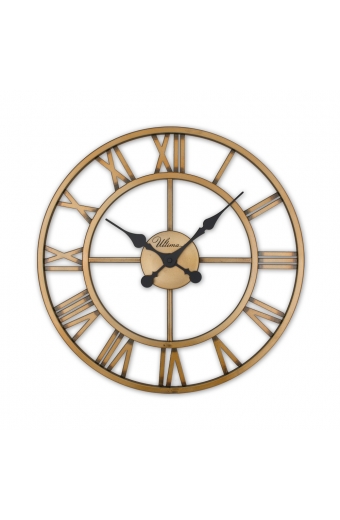 2654 G Ferforje 41 Cm. İskelet Duvar Saati