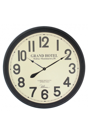 2675 BW Ahşap Klasik Yuvarlak Duvar Saati