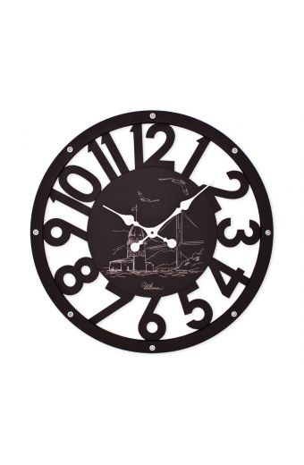 2681 B Ahşap İskelet Duvar Saati