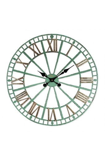 2687 HG Ferforje Büyük Boy Yeşil İskelet Altın Varak Roma Rak.