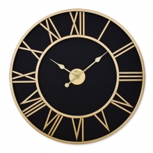 2688 GB Ferforje 76 Cm. Siyah/Gold Duvar Saati