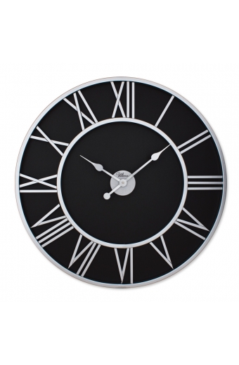 2688 SB Ferforje 76 Cm. Siyah/Silver Duvar Saati