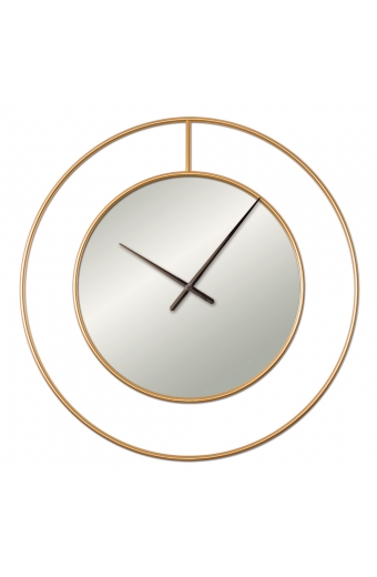 3629 G  Metal 90 cm. Aynalı Duvar Saati