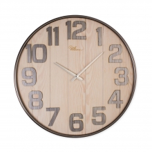 3646 ES  Metal / Wood 62 cm. Wall Clock