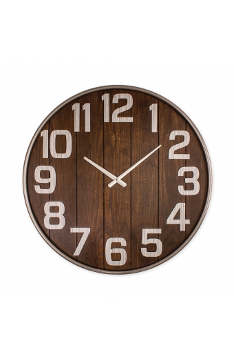 3646 VS  Metal / Ahşap 62 cm. Duvar Saati