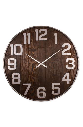 3649 VS  Metal / Ahşap 90 cm. Duvar Saati