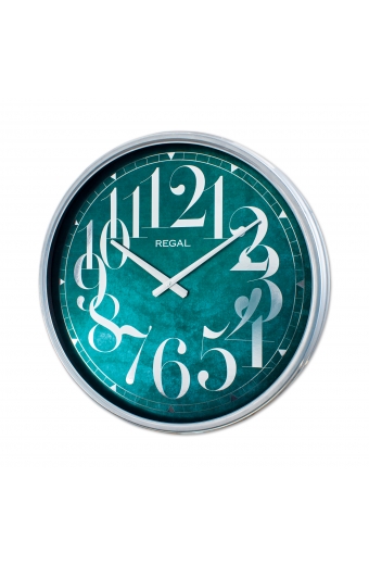 4510 SH Parlak Yeşil Metal Duvar Saati