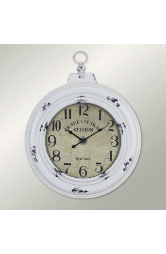 5035 WI Retro Metal Eskitme Boya Duvar Saati