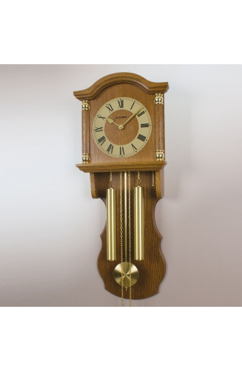 6411 EP Kurmalı Ahşap Duvar Saati