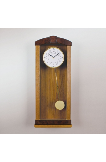 9282 EP Pilli Çeyrek Çalarlı Ahşap Duvar Saati