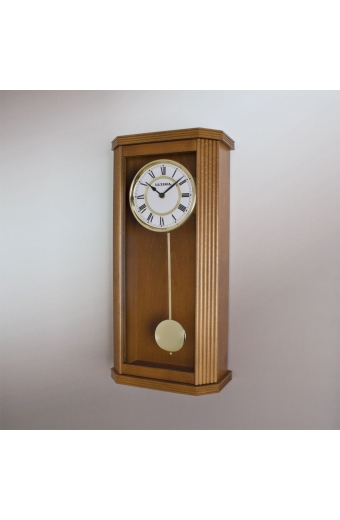 9291 EW Kurmalı Ahşap Duvar Saati