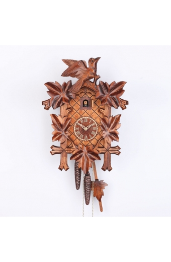 G 8100/4 Nu Guguklu Haftalık Kurmalı 40 Cm. Yapraklı Oymalı